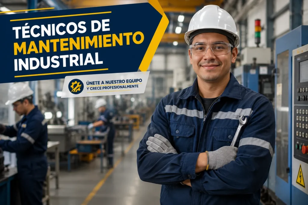 Técnicos de mantenimiento industrial